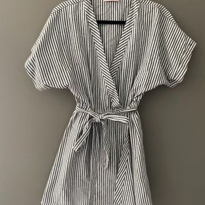 Navy and White Striped dress